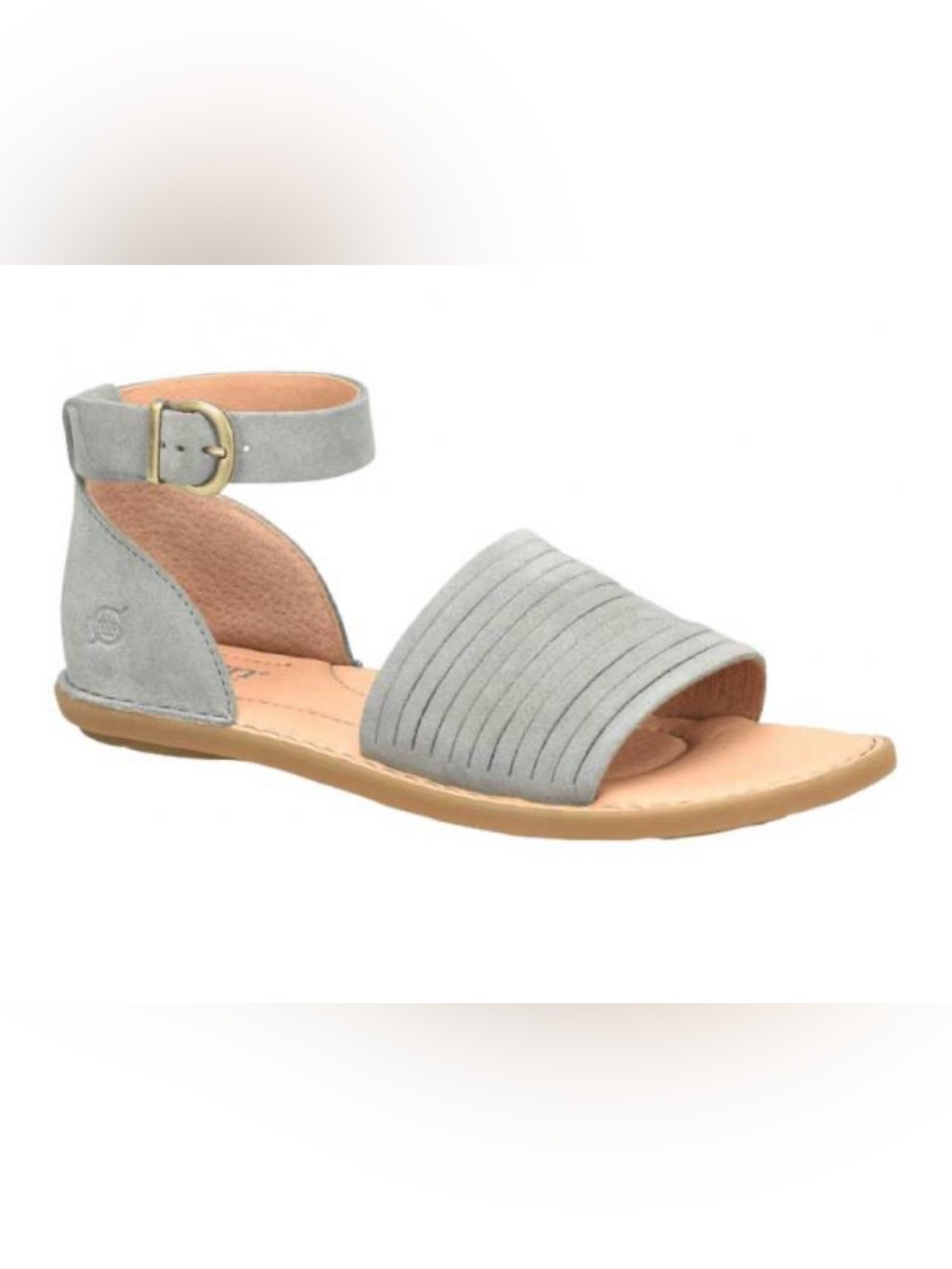 NWT Born Margot Strappy Suede Gray Sandals Size 8